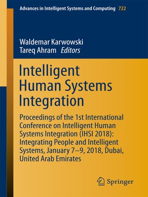 cover image of Intelligent Human Systems Integration